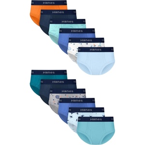 image:imageHanes boys Underwear Boxer Briefs Pack 8pack Cottonstretch Dyed Boys Underwear MoisturewickingBlue  Gray  Orange  Teal