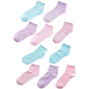 image:imageHanes girls Comfortsoft Ankle Socks Soft Stretch Socks for Girls Assorted 10pair PackPinkLavenderTeal