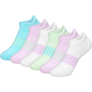 image:imageHanes girls Socks Pack Ankle Crew No Show 6 Pairs Absolute Active Cushioned Ankle Socks for GirlsBlueGreen  Heel Shield
