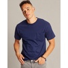 image:imageHanes Mens Beefyt Pocket Heavyweight Cotton Pocket Tee for Men FullCut TShirt 1 Or 2 PackNavy  2 Pack