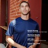 image:imageHanes Mens Cool Dri Performance TShirt MoistureWicking Short Sleeve Tee 40 UPF Protection 2 Or 5 PackDeep Red  2 Pack