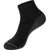image:imageHanes Mens Crew Socks Pack 8 Pairs Max Cushion Moisturewicking Ankle Socks for Men Cushioned Ankle LengthBlack With Gray Logo  8 Pack