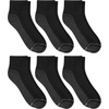 image:imageHanes Mens Crew Socks Pack 8 Pairs Max Cushion Moisturewicking Ankle Socks for Men Cushioned Ankle LengthBlackGrey  6 Pack