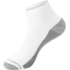 image:imageHanes Mens Crew Socks Pack 8 Pairs Max Cushion Moisturewicking Ankle Socks for Men Cushioned Ankle LengthWhite With Gray Logo  8 Pack