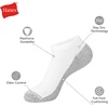 image:imageHanes Mens Crew Socks Pack 8 Pairs Max Cushion Moisturewicking Ankle Socks for Men Cushioned Ankle LengthWhite With Red Logo  12 Pack