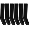 image:imageHanes Mens Crew amp Over the Calf Socks Pack Max Cushioned Moisturewicking Stay Dry Socks Athletic Socks 6 8 Or 12pairsBlack With Gray Logo  6 Pack