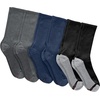 image:imageHanes Mens Crew amp Over the Calf Socks Pack Max Cushioned Moisturewicking Stay Dry Socks Athletic Socks 6 8 Or 12pairsCharcoalNavyBlack With Red Logo  6 Pack