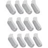 image:imageHanes Mens Double Tough Socks Crew and Ankle Moisturing Wicking Socks Black amp White MultiPacksWhite  Ankle 12 Pair