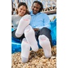 image:imageHanes Mens Double Tough Socks Crew and Ankle Moisturing Wicking Socks Black amp White MultiPacksWhite  Ankle 12 Pair