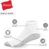 image:imageHanes Mens Double Tough Socks Crew and Ankle Moisturing Wicking Socks Black amp White MultiPacksWhite  Ankle 14 Pair
