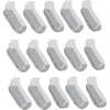 image:imageHanes Mens Double Tough Socks Crew and Ankle Moisturing Wicking Socks Black amp White MultiPacksWhite  Ankle 14 Pair