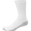 image:imageHanes Mens Double Tough Socks Crew and Ankle Moisturing Wicking Socks Black amp White MultiPacksWhite  Crew 12 Pair