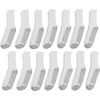 image:imageHanes Mens Double Tough Socks Crew and Ankle Moisturing Wicking Socks Black amp White MultiPacksWhite  Crew 14 Pair