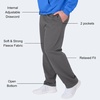 image:imageHanes Mens EcoSmart Sweatpants Athletic Lounge Pants with Pockets Open Hem Bottom Fleece PantsSmoke Gray