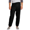 image:imageHanes Mens Ecosmart Best Sweatpants Athletic Lounge Pants with Ced CuffsBlack  2 Pack