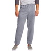 image:imageHanes Mens Ecosmart Best Sweatpants Athletic Lounge Pants with Ced CuffsBlackLight Steel  2 Pack