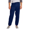 image:imageHanes Mens Ecosmart Best Sweatpants Athletic Lounge Pants with Ced CuffsLight SteelNavy  2 Pack