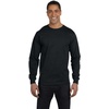 image:imageHanes Mens Essentials LongSleeve TShirt Crewneck Cotton TShirts for Men 2PackBlack  2 Pack