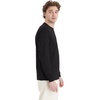 image:imageHanes Mens Essentials LongSleeve TShirt Crewneck Cotton TShirts for Men 2PackBlack  4 Pack