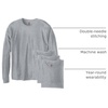 image:imageHanes Mens Essentials LongSleeve TShirt Crewneck Cotton TShirts for Men 2PackLight Steel  4 Pack