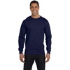 image:imageHanes Mens Essentials LongSleeve TShirt Crewneck Cotton TShirts for Men 2PackNavy  2 Pack