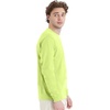 image:imageHanes Mens Essentials LongSleeve TShirt Crewneck Cotton TShirts for Men 2PackSafety Green  4 Pack
