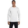 image:imageHanes Mens Essentials LongSleeve TShirt Crewneck Cotton TShirts for Men 2PackWhite  2 Pack