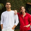 image:imageHanes Mens Essentials LongSleeve TShirt Crewneck Cotton TShirts for Men 2PackWhite  2 Pack