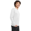image:imageHanes Mens Essentials LongSleeve TShirt Crewneck Cotton TShirts for Men 2PackWhite  4 Pack