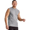 image:imageHanes Mens Essentials Midweight Muscle TShirt Pack Cotton Muscle Tank Shirts 3PackOxford Gray