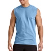 image:imageHanes Mens Essentials Midweight Muscle TShirt Pack Cotton Muscle Tank Shirts 3PackSwiss Blue