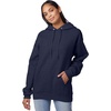 image:imageHanes Mens Hoodie  EcoSmart Fleece Hooded Sweatshirt for Men amp Women  Midweight Fleece  Big amp Tall AvailableHeather Navy
