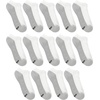 image:imageHanes Mens Low Cut and NoShow MoistureWicking XTemp Cushioned Athletic Socks 12 or 14 PackWhite  No Show 14 Pair