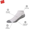 image:imageHanes Mens Max Cushion Low Cut Socks 6 8 and 12 Pair Pack White and BlackBlack  8 Pair Pack