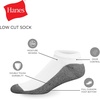 image:imageHanes Mens Max Cushion Low Cut Socks 6 8 and 12 Pair Pack White and BlackWhite