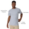 image:imageHanes Mens Mens Workwear Short Sleeve Tee 2PackLight Steel