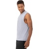 image:imageHanes Mens Moves Tank Performance Tank for Men MoistureWicking Tank Top 4Way StretchTubing Grey