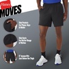image:imageHanes Mens Moves Workout Shorts with Boxer Brief Liner amp Total Support Pouch MoistureWicking Shorts 7 InseamCardinal Red