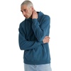 image:imageHanes Mens Originals Fleece Hoodie Garment Dyed Hooded Sweatshirt Unisex Fleece PulloverMetallic Teal
