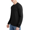 image:imageHanes Mens Originals Long Sleeve TShirt Lightweight TriBlend Jersey Tee for MenBlack