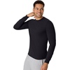 image:imageHanes Mens Originals Long Sleeve TShirt Lightweight TriBlend Jersey Tee for MenBlack