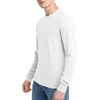 image:imageHanes Mens Originals Long Sleeve TShirt Lightweight TriBlend Jersey Tee for MenEco White