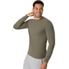 image:imageHanes Mens Originals Long Sleeve TShirt Lightweight TriBlend Jersey Tee for MenFatigue Green