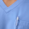 image:imageHanes Mens Scrubs Healthcare Top MoistureWicking Stretch Scrub Shirts for Men Odor ControlCeil Blue 2