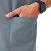 image:imageHanes Mens Scrubs Healthcare Top MoistureWicking Stretch Scrub Shirts for Men Odor ControlSlate Grey