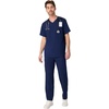 image:imageHanes Mens Scrubs Healthcare Top Scrub Shirt for Men MoistureWicking amp Odor Control One PocketAthletic Navy
