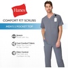 image:imageHanes Mens Scrubs Healthcare Top Scrub Shirt for Men MoistureWicking amp Odor Control One PocketAthletic Navy