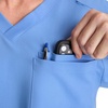 image:imageHanes Mens Scrubs Healthcare Top Scrub Shirt for Men MoistureWicking amp Odor Control One PocketCeil Blue 2