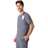 image:imageHanes Mens Scrubs Healthcare Top Scrub Shirt for Men MoistureWicking amp Odor Control One PocketSlate Grey