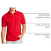 image:imageHanes Mens Short Sleeve Jersey Pocket Polo Pack of 2Deep Red